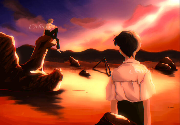 Shinji and Kaoru (Neon Genesis Evangelion)